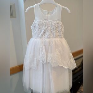 White Formal dress size 2